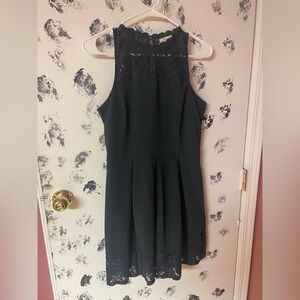 Elegant Black Lace Dress